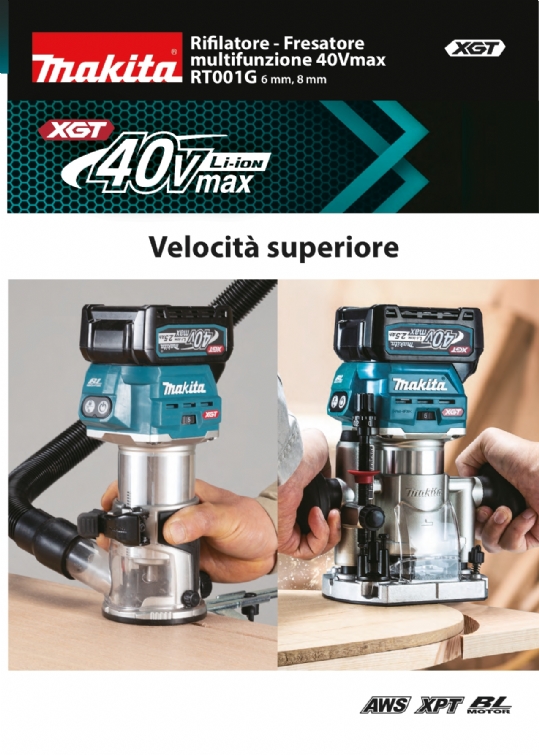 Rifilatore – Fresatore multifunzione 40Vmax 6/8 mm